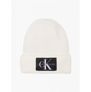 Calvin Klein bílá čepice - OS (YAF)